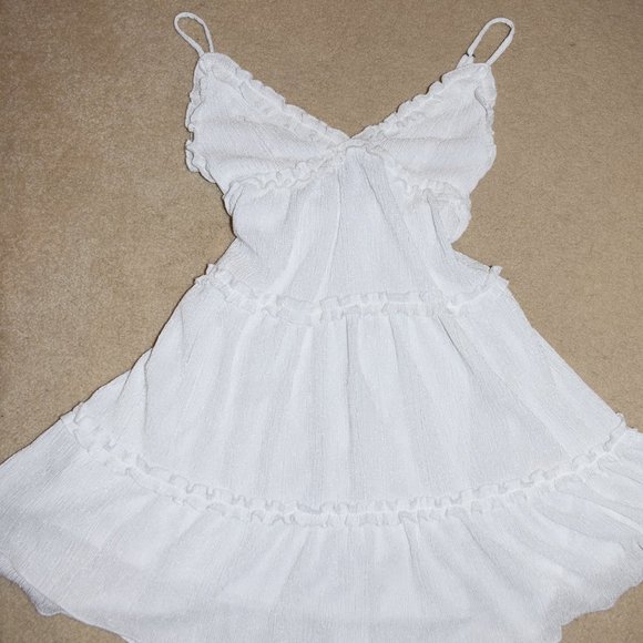 Wild Fable White Ruffled Sundress - Picture 2 of 4